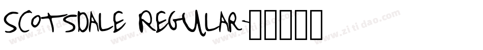 Scotsdale Regular字体转换
